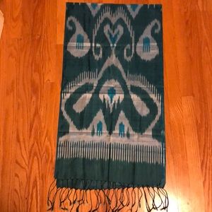 Ikat Boho Uzbek Scarf
